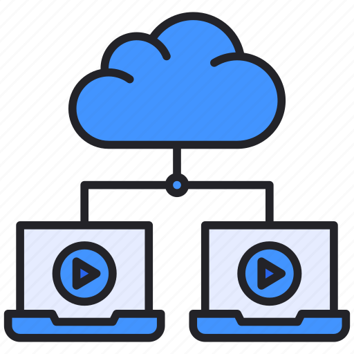Cloud, laptop, network, online, server icon - Download on Iconfinder