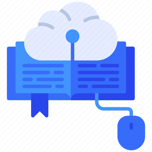 Book, cloud, learning, mouse, online icon - Download on Iconfinder