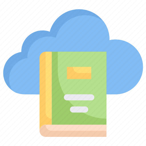 Book on cloud, e-learning, education, learning, online, storage, study icon - Download on Iconfinder