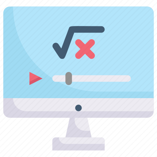 E-learning, education, learning, mathematics tutorial, online, study, video computer icon - Download on Iconfinder