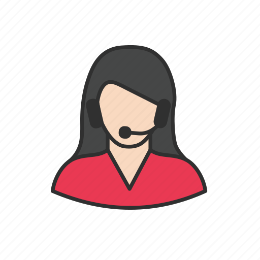 Call, customer service, customer support, women customer support icon - Download on Iconfinder