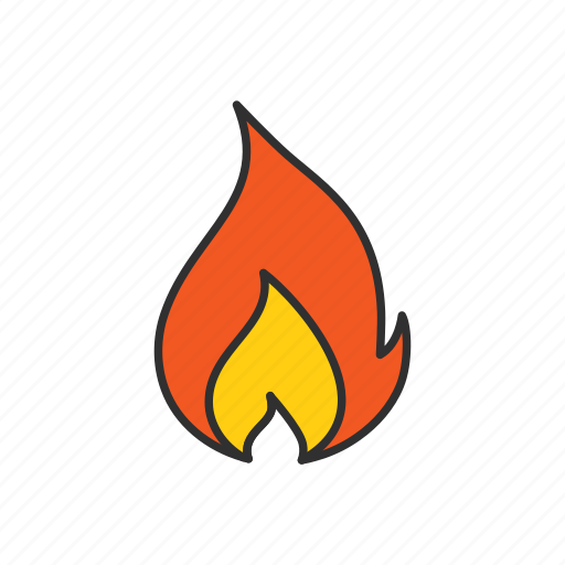 Fire, flame, hot, campfire icon - Download on Iconfinder