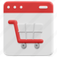 shopping, cart, online, digital, marketing, website, web, 3d 