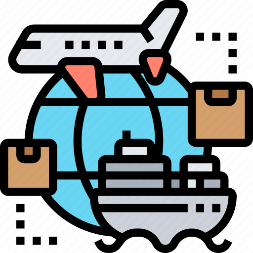 Logistic, shipping, airmail, international, export icon - Download on Iconfinder