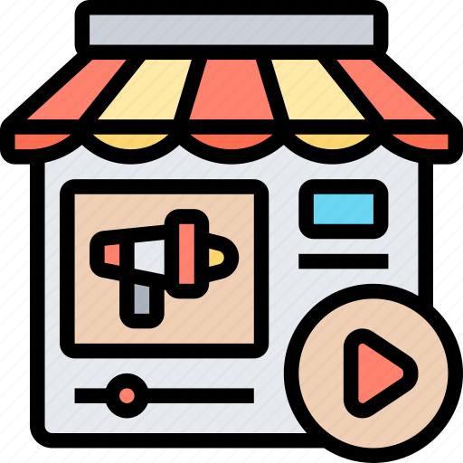 Storefront, shop, advertisement, media, electronic icon - Download on Iconfinder