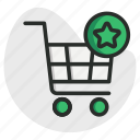 star, shopping, cart, store, market, rating, ecommerce