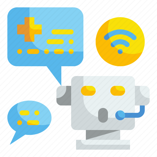 Artificial, chatbot, consult, health, online, robot, talk icon - Download on Iconfinder