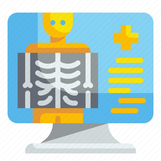 Bones, healthcare, medical, monitor, radiography, skeleton, xray icon - Download on Iconfinder