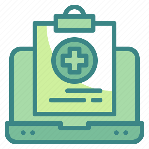 Healthcare, hostpital, information, laptop, medical, patient, report icon - Download on Iconfinder