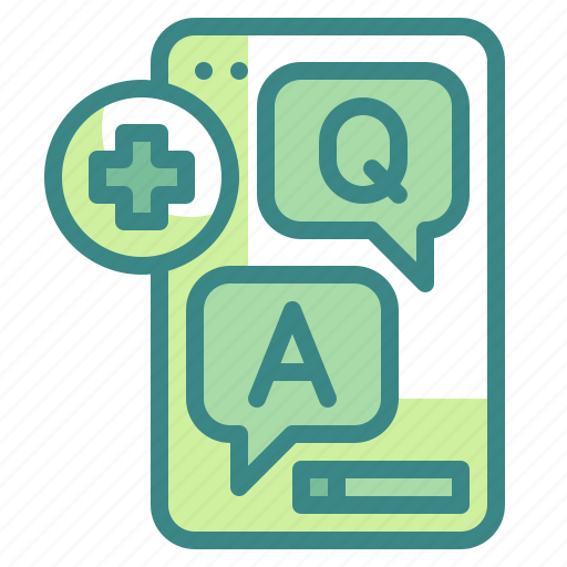 Answer, conversation, faq, healthcare, question, smartphone, talk icon - Download on Iconfinder
