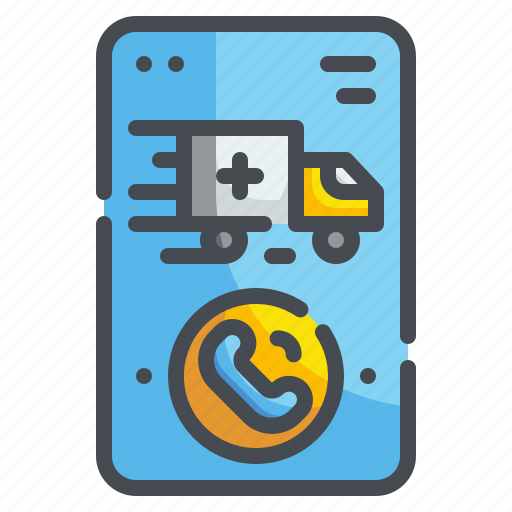 Ambulance, call, emergency, hospital, phone, smartphone, truck icon - Download on Iconfinder