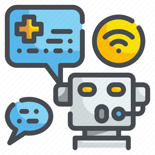 Artificial, chatbot, consult, health, online, robot, talk icon - Download on Iconfinder