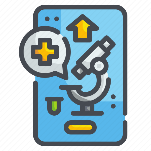 Biochemistry, diagnosis, healthcare, laboratory, medical, microscope, smartphone icon - Download on Iconfinder