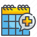 calendar, checkup, date, health, medical, schedule, timetable