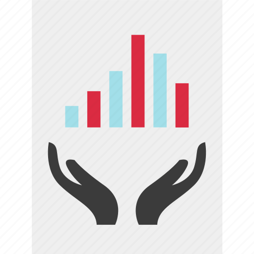 Chart, growing, hands, online, results icon - Download on Iconfinder