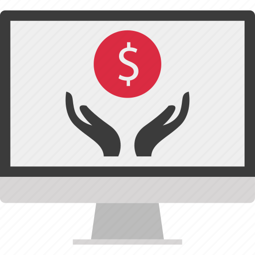 Dollar, money, online, screen, sign icon - Download on Iconfinder