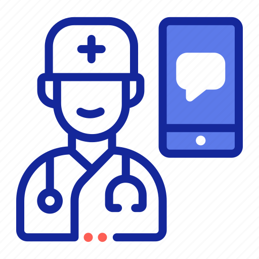 Consultation, doctor, medical, staff, smartphone icon - Download on Iconfinder