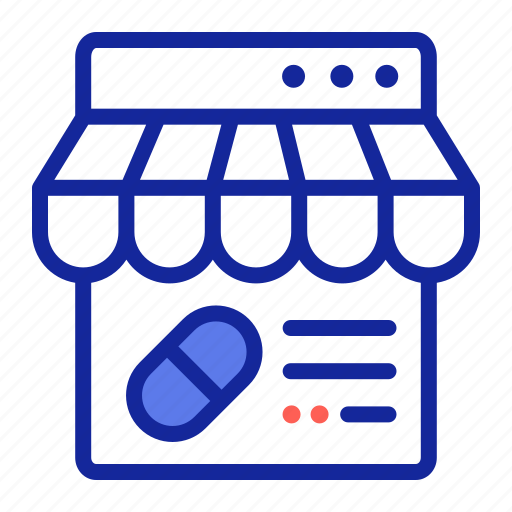 Online, drug, store, pharmacy, shop, drugstore icon - Download on Iconfinder