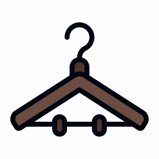 Hanger, clothes, wardrobe, dress, shirt, fashion, clothes hanger icon - Download on Iconfinder