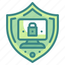 computer, lock, online, protect, secure, security, shield