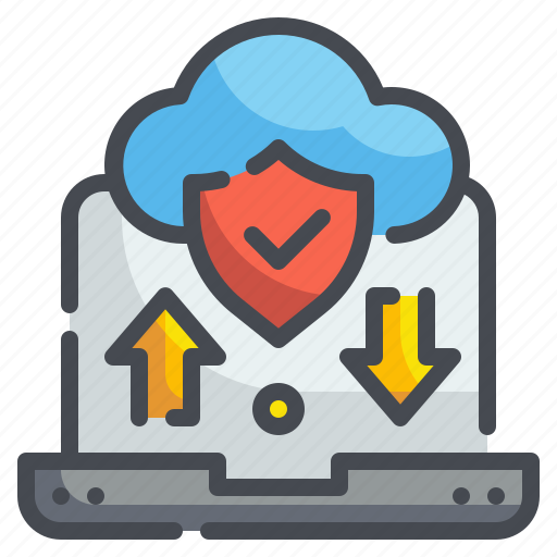 Cloud, database, internet, laptop, network, security, server icon - Download on Iconfinder
