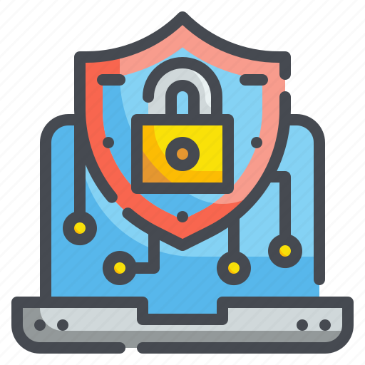 Computer, electronic, laptop, notebook, privacy, security, technology icon - Download on Iconfinder