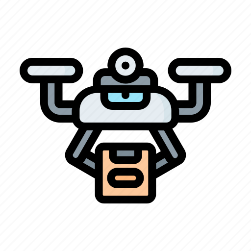 Box, delivery, drone, package, shop icon - Download on Iconfinder