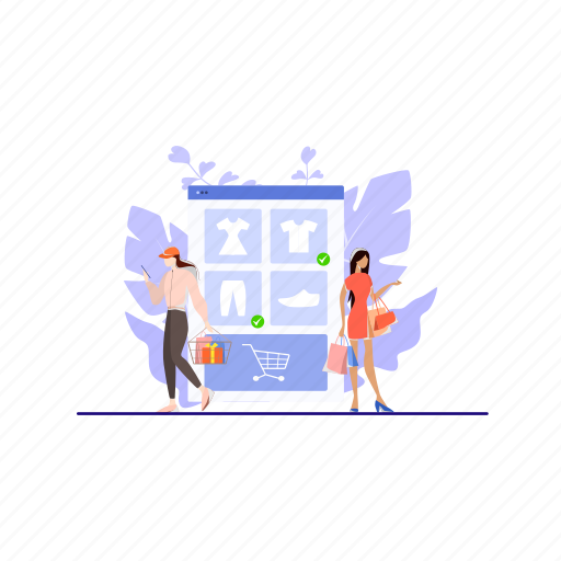 Online shop, online, shop, commerce, shopping, buying, shopping online illustration - Download on Iconfinder