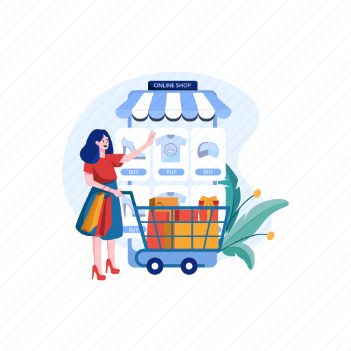 Deliver, shopping online, e-commerce, product, ecommerce, commercial, market illustration - Download on Iconfinder