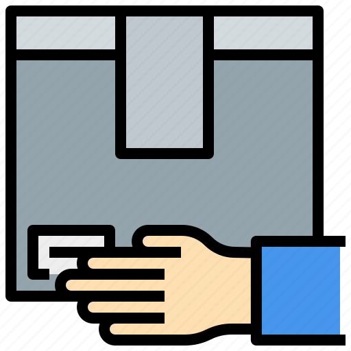 Box, delivery, hand, online, shop, shopping icon - Download on Iconfinder