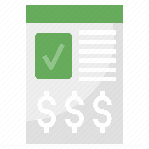Approval, approve, bill, business, checking, invoice icon - Download on Iconfinder