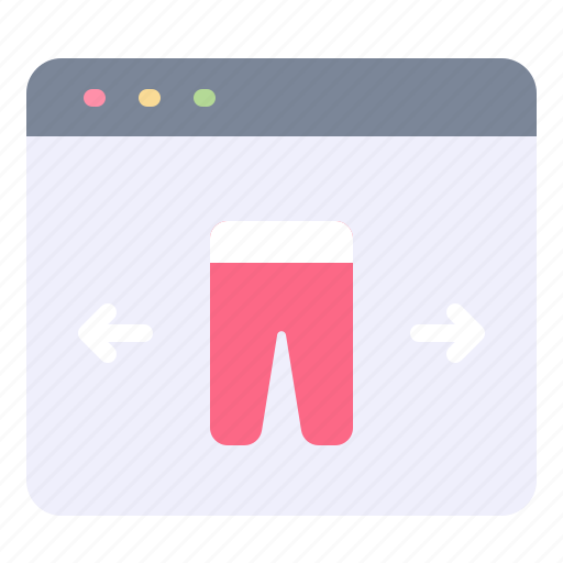 Browser, clothes, jeans, online, shopping, trouser icon - Download on Iconfinder