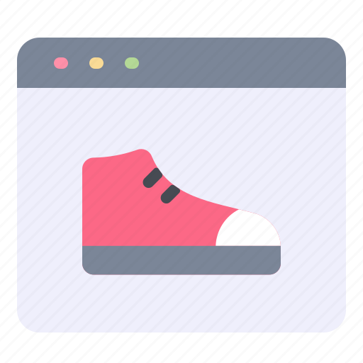 Browser, footwear, online, shoe, shopping, sneaker icon - Download on Iconfinder