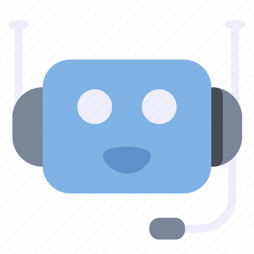 Call, center, customer, help, robot, service, support icon - Download on Iconfinder
