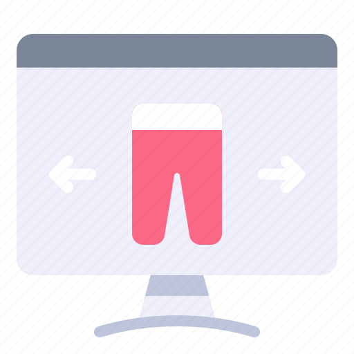 Browser, clothes, computer, monitor, online, shopping, trouser icon - Download on Iconfinder