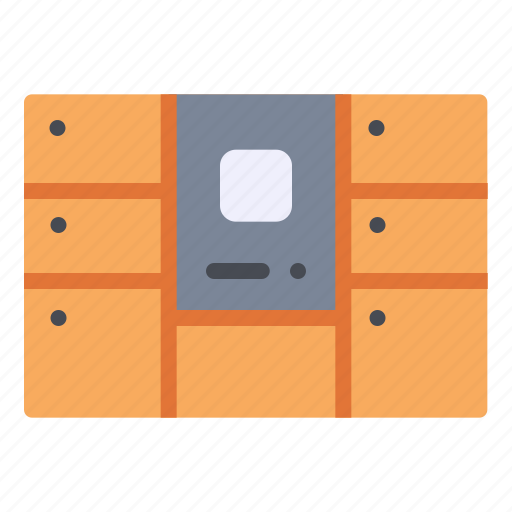 Courier, delivery, postamat, shipping, storage, warehouse icon - Download on Iconfinder