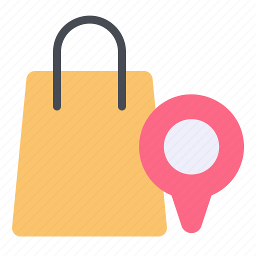 Bag, map, online, placeholder, shipping, shopping icon - Download on Iconfinder