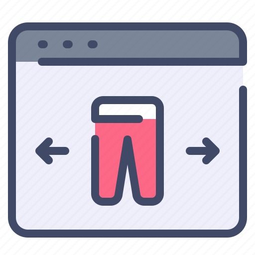 Browser, clothes, jeans, online, shopping, trouser icon - Download on Iconfinder