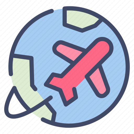 Earth, fly, globe, plane, shipping, transport, world icon - Download on Iconfinder