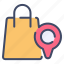bag, map, online, placeholder, shipping, shopping 