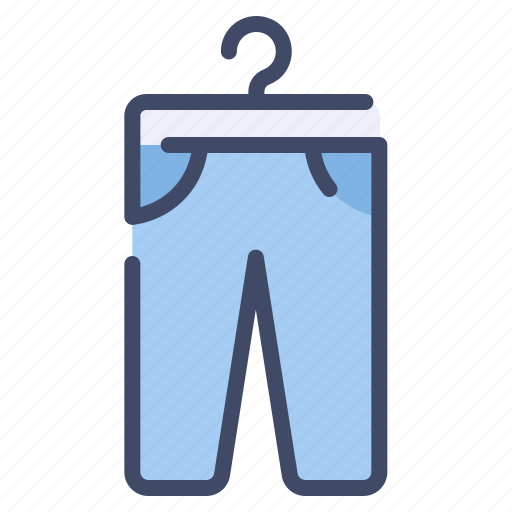 Clothes, hanger, jeans, online, shopping, trouser icon - Download on Iconfinder