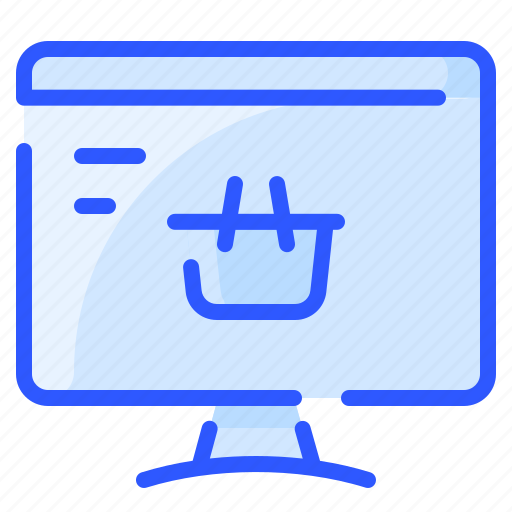 Basket, browser, checkout, computer, monitor, online, shopping icon - Download on Iconfinder