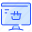 basket, browser, checkout, computer, monitor, online, shopping 