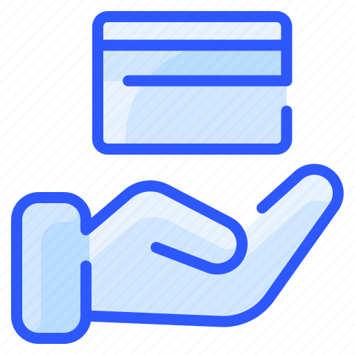Card, credit, hand, money, payment icon - Download on Iconfinder