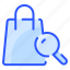 bag, glass, magnifying, product, search, shopping 