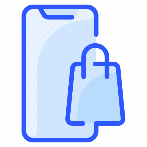 Bag, online, shopping, smartphone icon - Download on Iconfinder