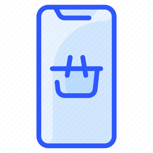 Basket, cart, checkout, online, shopping, smartphone icon - Download on Iconfinder