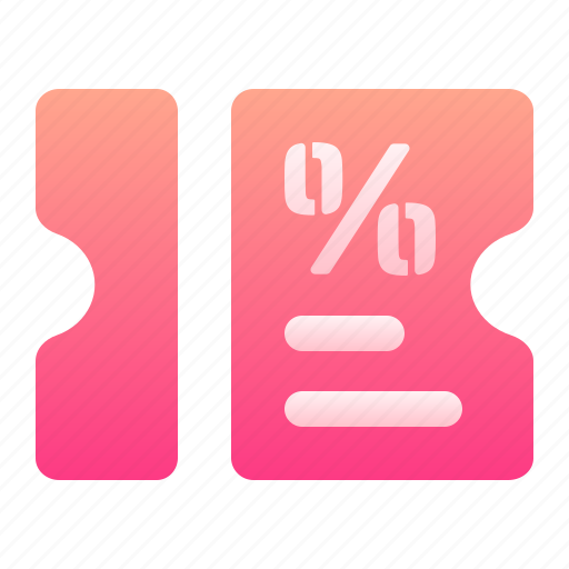 Discount, voucher, ticket, percent, offer, coupon icon - Download on Iconfinder
