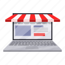 laptop, online, shopping, mobile