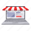 laptop, online, shopping, mobile 